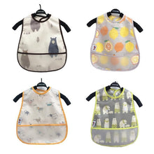 Load image into Gallery viewer, Adjustable Baby Bibs Waterproof Lunch Feeding Bibs Baby Cartoon Feeding Cloth Children Baby Bib for Kids