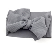 Load image into Gallery viewer, Adjustable Big Bow Headwrap Top Knot Headbands Over Sized Bow Hair Turban for Newborn Girl