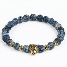 Load image into Gallery viewer, Modern Leopard Tiger Eye Lion Head Elegant Bracelet Owl Buddha Bead Luxury Bracelets Bangles Skull Charm Natural Stone Bracelet Yoga Jewelry For Men And Women