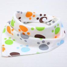 Load image into Gallery viewer, Cute Breathable Bibs Baby Feeding Cartoon Printing Super Absorbent Triangle Scarf Bib Cotton For Newborn Infant Girls And Boys