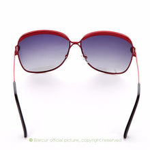 Load image into Gallery viewer, Luxury Polarized Ladies Woman Gradient Round Oversized Modern Sunglasses Brand oculos lunette de soleil femme