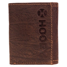 Load image into Gallery viewer, HOOey Texas Flag Inlay (Brown) - Men's Trifold Wallet