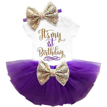 Load image into Gallery viewer, Modern New Tutu Dress Toddler Girls 1st Birthday Party Outfits Princess Costumes for 12 months Girls