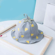 Load image into Gallery viewer, Lovely Baby Hat Soft Cotton Bucket Hat For Baby Boys and Girls Cartoon Bear Star Prints Cap Kids Fishing Hat