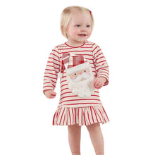 Load image into Gallery viewer, Baby Girls Long Sleeve Stripe Christmas Outfits Dress For Girls Clothes Unique Design Excellent Look