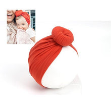 Load image into Gallery viewer, Modern Baby Headband Girl Headbands Cotton Knot Bow Turban Headband Stretchy Baby Bow For Girls
