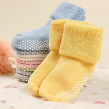 Load image into Gallery viewer, Cotton Newborn Baby Durable Anti Slip Floor Socks For Baby Boy And Baby Girl Perfect Baby Shower Gift