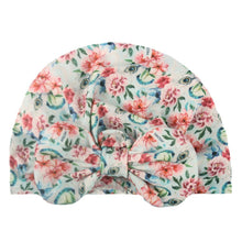 Load image into Gallery viewer, Luxury Modern Donut Baby Beanie Turban Hat Baby Cap Cotton Fruit Print Floral Toddler Baby Girl Cap Design