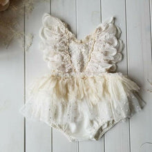 Load image into Gallery viewer, Modern Newborn Baby Girl Flower Lace Romper Bodysuit Jumpsuit Tutu Dress Outfit Clothes Made for Little Prinsess girls between 0-24Months