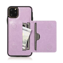 Load image into Gallery viewer, Leather Wallet Case For iPhone 11 Pro Max XS Max XR X 8 7 6S 6Plus 5 5S With Stand Card Pocket Case Cover Shockproof Texture PU Leather Wallet Cover