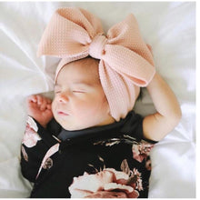 Load image into Gallery viewer, Baby Girls Headband Toddler Big Bow Hairband Cute Solid Stretch Turban For Baby Girls