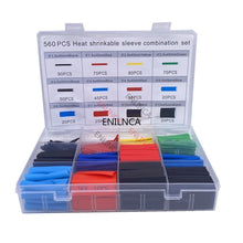 Load image into Gallery viewer, 127-750pcs Heat-shrink Tubing Thermoresistant Tube Heat Shrink Wrapping Kit Electrical Connection Wire Cable Insulation Sleeving