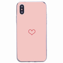 Load image into Gallery viewer, Cute Hearts Pattern Slim Thin Soft Shockproof Silicone Protective Case Case For Iphone 11 Case Cover Silicone Soft Cover For Iphone 5 5s Se 2020 6s 7 8 Plus Xs 11 Pro Max X Xr