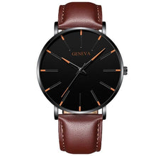 Load image into Gallery viewer, Minimalist Men's Fashion Ultra Thin Watch Simple Men Business Stainless Steel Mesh Belt Quartz Watch Relogio Masculino