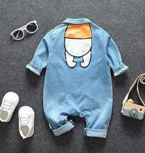 Load image into Gallery viewer, Modern Baby Newborn Jeans Style Romper and Jumpsuit Cartoon Jumpsuit Baby Boy Clothes