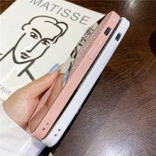 Load image into Gallery viewer, Women Luxurious Glitter Makeup Mirror Phone Case For iPhone 12 11 Pro MAX X XS XR 8 7 Plus Luxury Silicone Shockproof Cover Fixed Non Moving Sparkling Shining Glitter Stars Soft Silicone Case