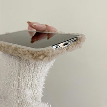 Load image into Gallery viewer, Cute Furry Fluffy Brown Bear Phone Case For iPhone 11 12 13 Pro Max 6 7 8 Plus X XS Max XR SE 2020 Winter Plush Warm Soft Cover Autumn and Winter Shockproof Full Case Cover