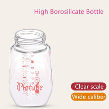 Load image into Gallery viewer, Infant Cartoon Baby Cute Feeding Glass Bottle Safe Silicone Milk Bottle With Handle Newborn Drink Training Colorful Feeding Bottles