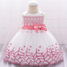 Load image into Gallery viewer, Leaf Embroidered Princess Children Elegant Dress For Girls Baby Wedding Dresses Unique Design