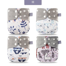 Load image into Gallery viewer, Modern Eco-friendly Diaper New 4pcs/set Washable Coffee Mesh Cloth Diaper Cover Adjustable Nappyies For Kids