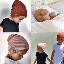 Load image into Gallery viewer, Modern Kids Girls & Boys Winter Hat Soft Warm Beanie Crochet Elasticity Knit Children Casual Warm Cap For Kids