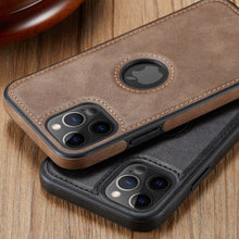 Load image into Gallery viewer, Luxury PU Leather Phone Case For iPhone 14 pro max 13 Pro max 11 12 Pro Max XR XS Max X 7 Plus case leather Slim Back Cover Compatible with iPhone 13 Pro Case Slim Leather Classic Luxury Elegant Phone Cover