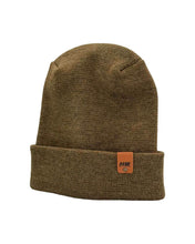 Load image into Gallery viewer, Haakwear H Stitch Fusion Cuffed Beanie / Hat (Patent Design) Brown / Green, Made in USA