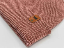Load image into Gallery viewer, Haakwear H Stitch Fusion Cuffed Beanie / Hat (Patened Design) Burgundy / Pink, Made in USA