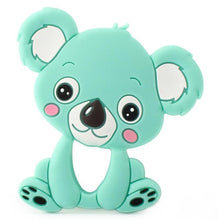 Load image into Gallery viewer, 2pcs Cartoon Baby Teether Animal Silicone Teether Raccoon Elephant Koala Giraffe Baby Teething Toys Accessories Perfect Toy For Kids