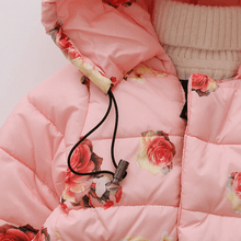 Load image into Gallery viewer, Designer Luxury Elegant New Winter Baby Outerwear Hooded Printed Cotton Padded Jacket and Coats For Babies and Girls Kids