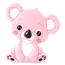 Load image into Gallery viewer, 2pcs Cartoon Baby Teether Animal Silicone Teether Raccoon Elephant Koala Giraffe Baby Teething Toys Accessories Perfect Toy For Kids