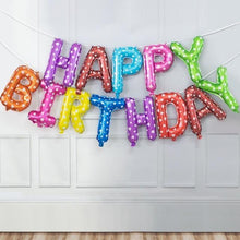Load image into Gallery viewer, 13pcs Luxury Happy Birthday Decoration Balloons Rose Gold Letter Foil Ballons Birthday Party Decorations Globos Balony Anniversaire For Birthdays and Celebrations