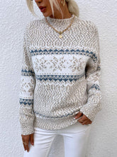 Load image into Gallery viewer, Half-Turtleneck Snowflake Christmas Knit Sweater | NCS