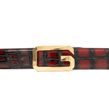 Load image into Gallery viewer, Handcrafted Alligator Leather Belts DVG02