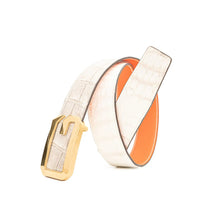 Load image into Gallery viewer, Handcrafted Alligator Leather Belts DVG09