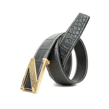 Load image into Gallery viewer, Handcrafted Alligator Leather Belts DVG128