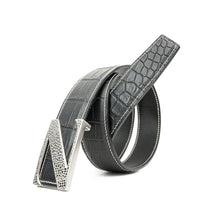 Load image into Gallery viewer, Handcrafted Alligator Leather Belts DVG128