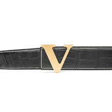 Load image into Gallery viewer, Handcrafted Alligator Leather Belts DVG159