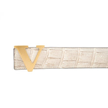 Load image into Gallery viewer, Handcrafted Alligator Leather Belts DVG169
