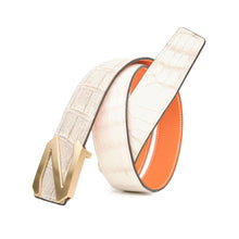 Load image into Gallery viewer, Handcrafted Alligator Leather Belts DVG192