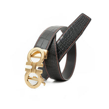 Load image into Gallery viewer, Handcrafted Alligator Leather Belts DVG259