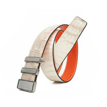 Load image into Gallery viewer, Handcrafted Alligator Leather Belts DVG37