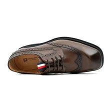 Load image into Gallery viewer, Handcrafted Square Toe Brogue Shoes with Thick Sole Coffee