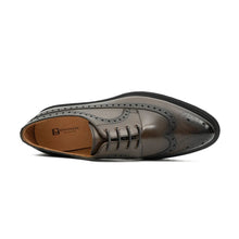 Load image into Gallery viewer, Handmade Chunky - sole Brogue Shoes Coffee