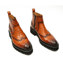 Load image into Gallery viewer, Handmade Nile Crocodile Chelsea Boots