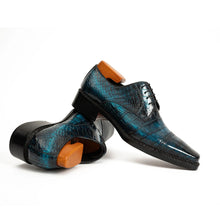 Load image into Gallery viewer, Handmade Nile Crocodile Derby Norwegian Stitch & Silk Lining
