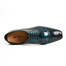 Load image into Gallery viewer, Handmade Nile Crocodile Derby Norwegian Stitch & Silk Lining
