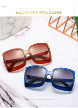 Load image into Gallery viewer, Fashion Oversized Women Square Big Frame Graduent Woman and Lady Sunglasses Brand Designer with UV400 Protection gafas de sol mujer