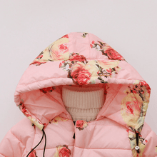Load image into Gallery viewer, Designer Luxury Elegant New Winter Baby Outerwear Hooded Printed Cotton Padded Jacket and Coats For Babies and Girls Kids