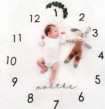 Load image into Gallery viewer, Newborn baby Monthly Growth Blanket Photography Props Background Cloth For Baby